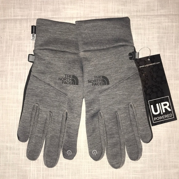 Brand New The North Face U|R Powered Gray Gloves - Picture 10 of 10
